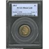 Image 1 : 1863 1C PR66 Cameo PCGS. Out of the 460 proofs struck in 1863, it is reliably estimated that today n