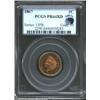 Image 1 : 1867 1C PR64 Red PCGS. Eagle Eye Photo Seal. Even though 625 proofs were produced of this issue, the