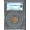 Image 1 : 1874 1C PR65 Cameo PCGS. Eagle Eye Photo Seal. Snow-1. This scarce proof variant shows repunching vi