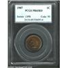 Image 1 : 1907 1C PR65 Red PCGS. While the 1907 has the highest business strike mintage in the series with mor