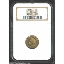 1860 1C PR66 NGC. Lovely honey-tan color gives way to pale, mottled, lilac and emerald-green underto