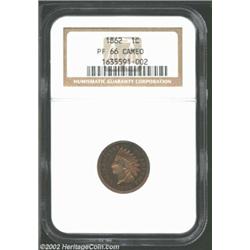 1862 1C PR66 Cameo NGC. Formerly offered as lot 6032 in our 2002 New York Sale, where it was describ