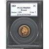 Image 1 : 1864 1C Bronze PR65 Red PCGS. For the second time in less than a year, we are both fortunate and fla