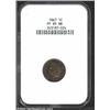 Image 1 : 1867 1C PR65 Red and Brown NGC. Glassy, needle sharp surfaces have faded to a natural golden-violet.