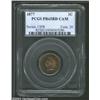 Image 1 : 1877 1C PR65 Red, Cameo PCGS. This coin is the only proof 1877 Indian Cent so graded at PCGS, and th
