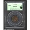 Image 1 : 1892 1C PR66 Red and Brown PCGS. Wisps of ruby-red patina penetrate the otherwise olive-gold color..