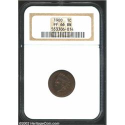 1900 1C PR66 Brown NGC. Although noticeably mellowed, the pristine surfaces retain a fair degree of.