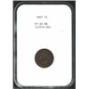 Image 1 : 1907 1C PR65 Red and Brown NGC. A particularly vibrant specimen that displays a crescent of violet a