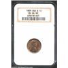 Image 1 : 1909-S VDB 1C MS64 Red NGC. A nicely struck near-Gem with rich cartwheel luster, dusky gold color, a