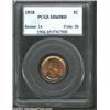 Image 1 : 1918 1C MS65 Red PCGS. Fiery luster dances over lush red surfaces. A single mark above the date is v