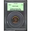 Image 1 : 1952 1C PR67 Cameo PCGS. A razor-sharp and seemingly pristine Superb Gem. Orange-gold color dominate
