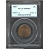 1867 2C MS66 Red and Brown PCGS. A well struck superb Gem, beautifully preserved with gorgeous red-o
