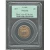 Image 1 : 1871 2C PR64 Red and Brown PCGS. A needle-sharp near-Gem whose immaculate honey-gold surfaces have b