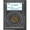 1872 2C PR65 Red and Brown PCGS. Olive, lavender, and gold toning gives this coin eye appeal. Import