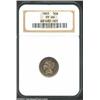 1865 3CN PR66 NGC. Repunched Date. Breen 2-B. Unlike the business strikes in this series, which beco