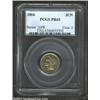 1866 3CN PR65 PCGS. Warm golden patina blankets both sides of this fully impressed Gem. Distraction-