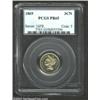 Image 1 : 1869 3CN PR65 PCGS. A silver-gray specimen, the surfaces are free of singularly mentionable distract