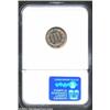 Image 2 : 1879 3CN PR66 NGC. Razor sharp with shallow reflectivity in the fields. The slightest accent of gold