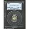 Image 1 : 1885 3CN PR65 Cameo PCGS. Virtually free of toning, several minor scratches do not succeed in limiti