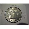 Image 2 : 1955 Franklin Half Dollar UNC  - key date