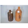 Image 1 : Two antique stoneware Doulton Lambeth ink bottles 10" and 8"