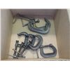 Image 2 : Lot of (9) C Clamps, app 6" Opening MAX