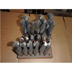 Lot of (21) Drill Bits, 1/2" Shaft Diameter