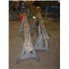 Image 2 : Lot of (2) Steel Saw Horses, 44" x 24" x 30-1/2"