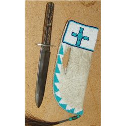 Beaded Sheath and Knife