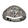 Image 1 : APP: 0.7k 2.00CT Round Cut Swiss Cubic Zirconia And Sterling Silver Ring