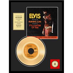 ELVIS PRESLEY ''Burning Love'' Gold Record