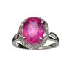 Image 1 : APP: 3.7k Designer Sebastian 4.27CT Ruby And Topaz Platinum Over Sterling Silver Ring