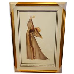 Alberto Vargas - Museum Framed & Matted Lithograph - '' Sheer Elegance ''