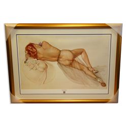 Alberto Vargas - Museum Framed & Matted Lithograph - '' World War 2 ''