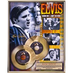 ELVIS PRESLEY ''Hound Dog/Don't Be Cruel'' Gold 45's