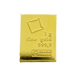 Valcambi Suisse 1g Fine Gold Bar