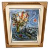 Image 1 : Marc Chagall 'La Dormeuse Aux Fleurs'  Framed & Matted
