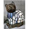 Image 1 : Multicolor Tiffany  Style Cat Lamp