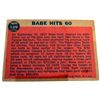 Image 2 : 1962 Topps #139 Babe Ruth Hits 60