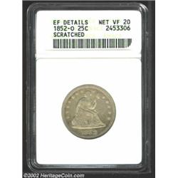 1852-O 25C--Scratched--ANACS, XF Details, Net VF20. A number of pinscratches are seen in the reverse