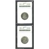 1857-O 25C AU50 ANACS, light violet and gold colors appear when the coin is rotated under a light, a