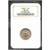 Image 1 : 1872 5C MS66 NGC. Satiny overall with a prominent die crack from 12 o'clock to 2 o'clock on the obve