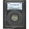 Image 1 : 1874 5C PR65 Cameo PCGS. The strike is bold with evidence of heavy die polishing, there is clear def