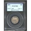 Image 1 : 1875 5C PR65 PCGS. A well struck Gem with mildly reflective surfaces and light olive-green patina. T