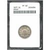 1877 5C PR62 ANACS. Lightly toned surfaces with no mentionable hairlining, but hampered by a few car