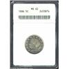 Image 1 : 1886 5C MS62 ANACS. Untoned and quite lustrous with some weakness of strike, particularly on the rig