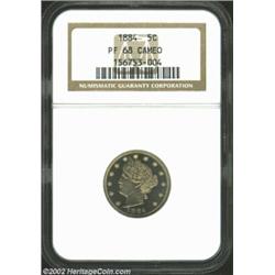 1884 5C PR68 Cameo NGC. This date is always available in lower grades, but for some reason Superb qu