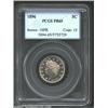 1896 5C PR65 PCGS. Watery, reflective fields and sharply impressed devices are partially overlaid by