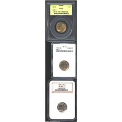 1913 5C Type One MS65 ANACS, a sharply struck and magnificently preserved Gem; 1913 Type One MS66 PC