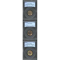 1916 5C MS63 PCGS, Ex: The Coin Guy Collection, attractive diagonal sweeps of bluish-golden patina;.